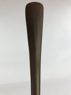 Japanese Metal Horse Head Shoehorn Vtg Wood Handle Uma Kutsubera Brown JK671