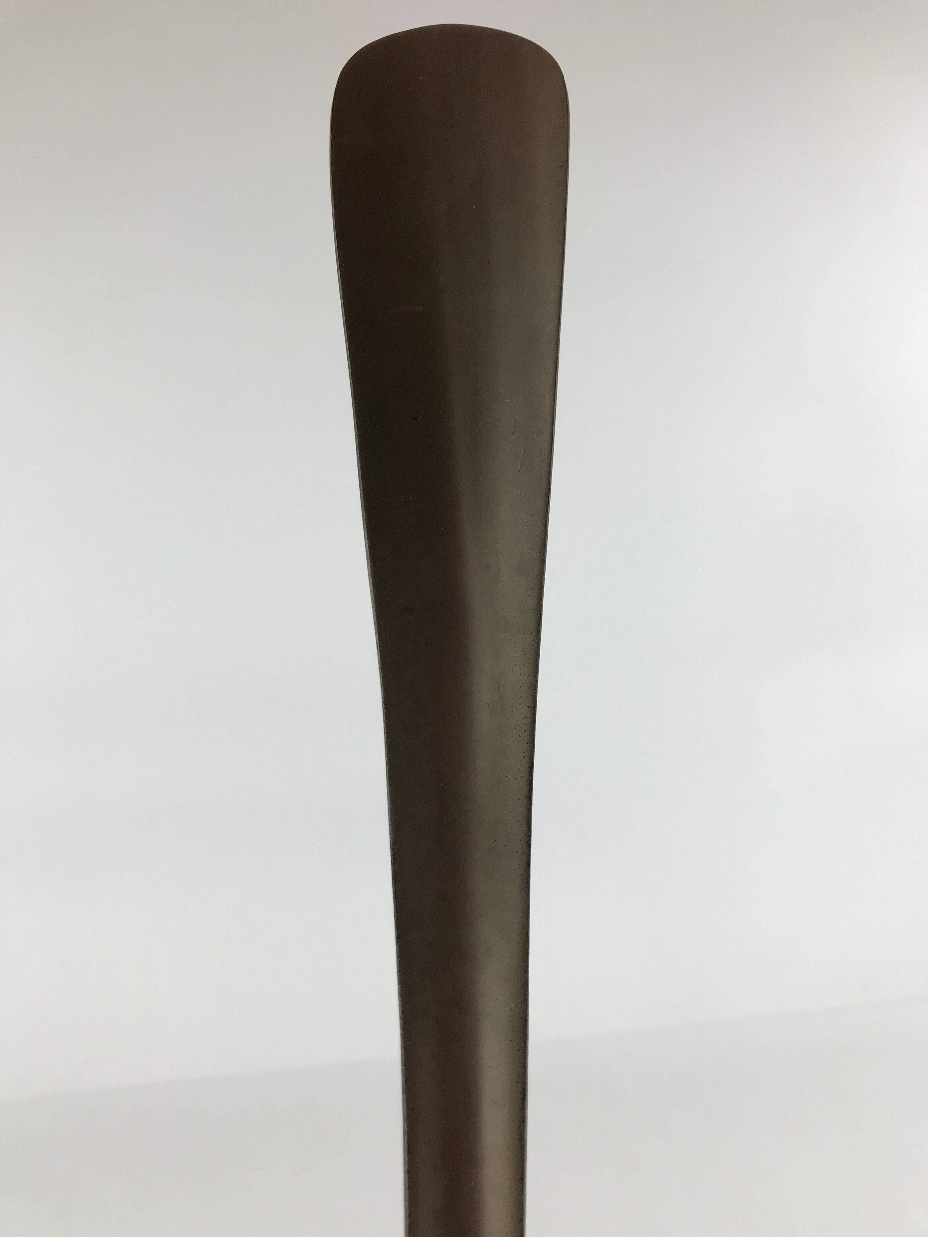 Japanese Metal Horse Head Shoehorn Vtg Wood Handle Uma Kutsubera Brown JK671