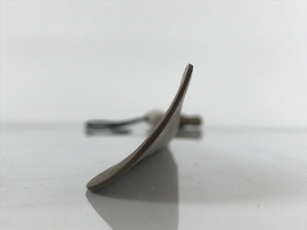 Japanese Metal Horse Head Shoehorn Vtg Wood Handle Uma Kutsubera Brown JK671