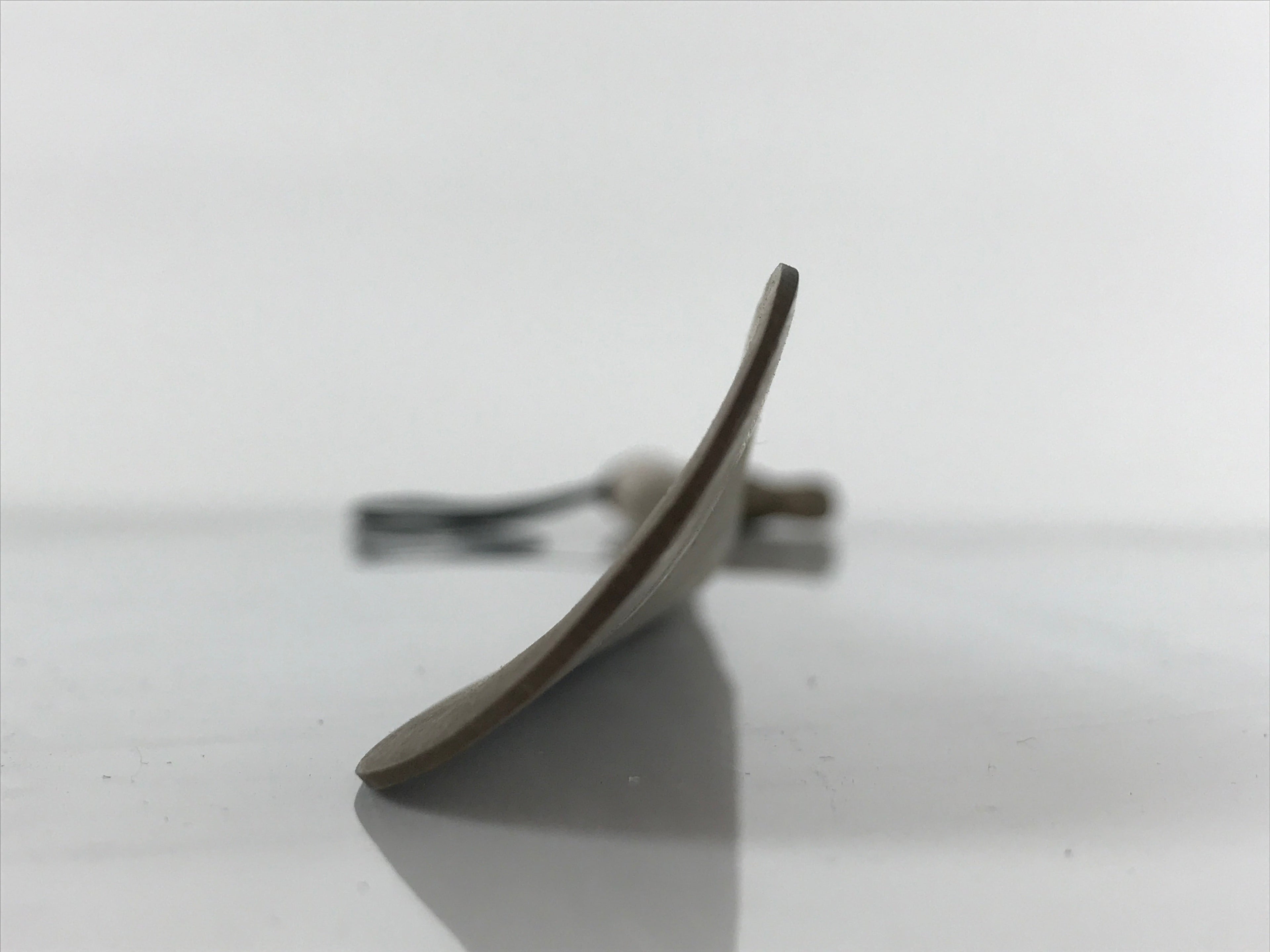 Japanese Metal Horse Head Shoehorn Vtg Wood Handle Uma Kutsubera Brown JK671