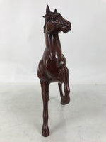 Japanese Metal Horse Statue Vtg Uma Takaoka Copperware Doki Brown Boxed PX793