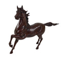 Japanese Metal Horse Statue Vtg Uma Takaoka Copperware Doki Brown Boxed PX793