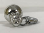 Japanese Metal Hyotan Gourd Bell Keychain Phone Strap Chain Amulet Silver JK876