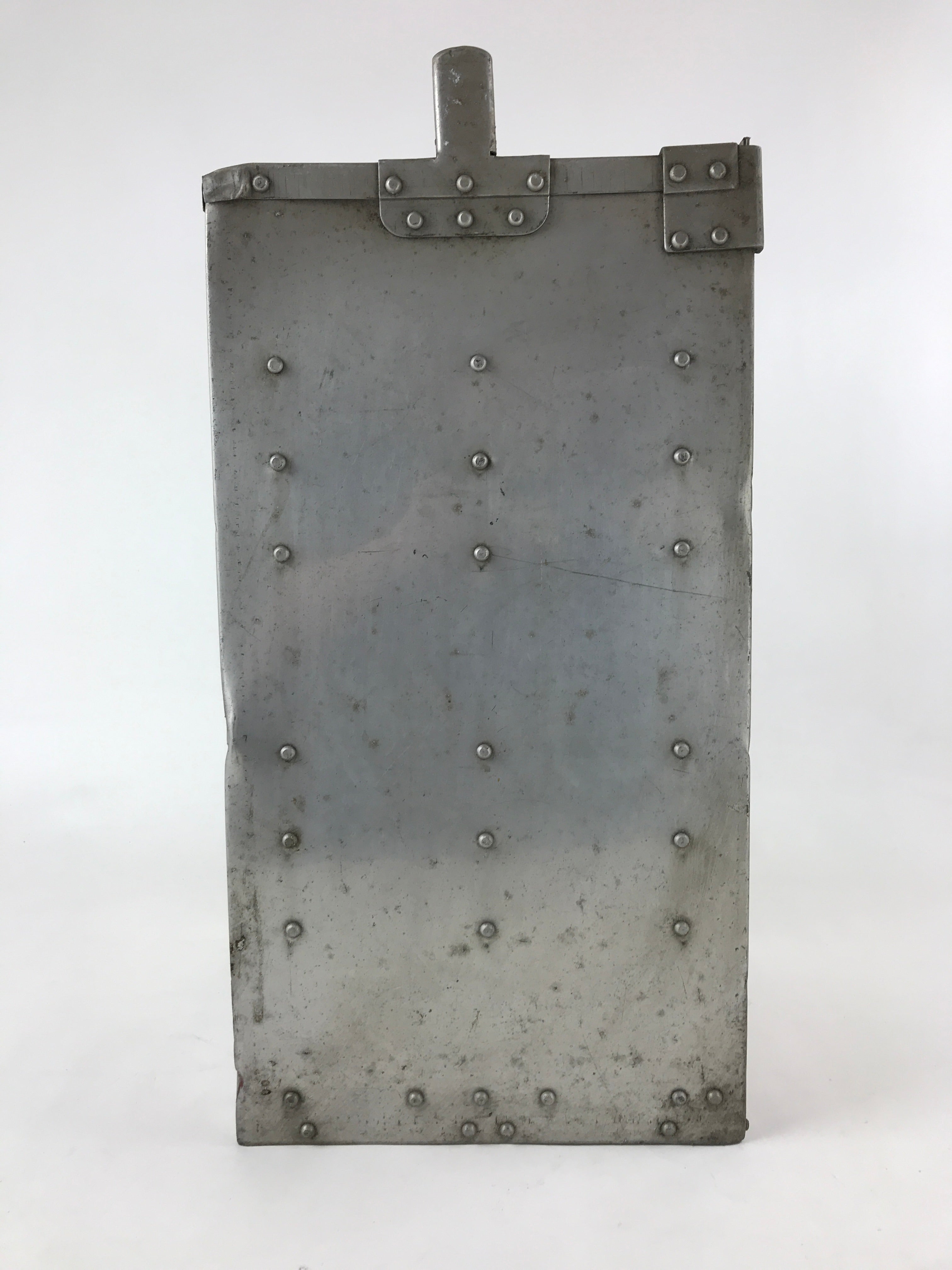 Japanese Metal Restaurant Delivery Box Vtg Wood Handle Shelves Ramen JK601