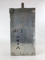 Japanese Metal Restaurant Delivery Box Vtg Wood Handle Shelves Ramen JK601