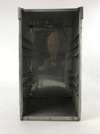 Japanese Metal Restaurant Delivery Box Vtg Wood Handle Shelves Ramen JK601