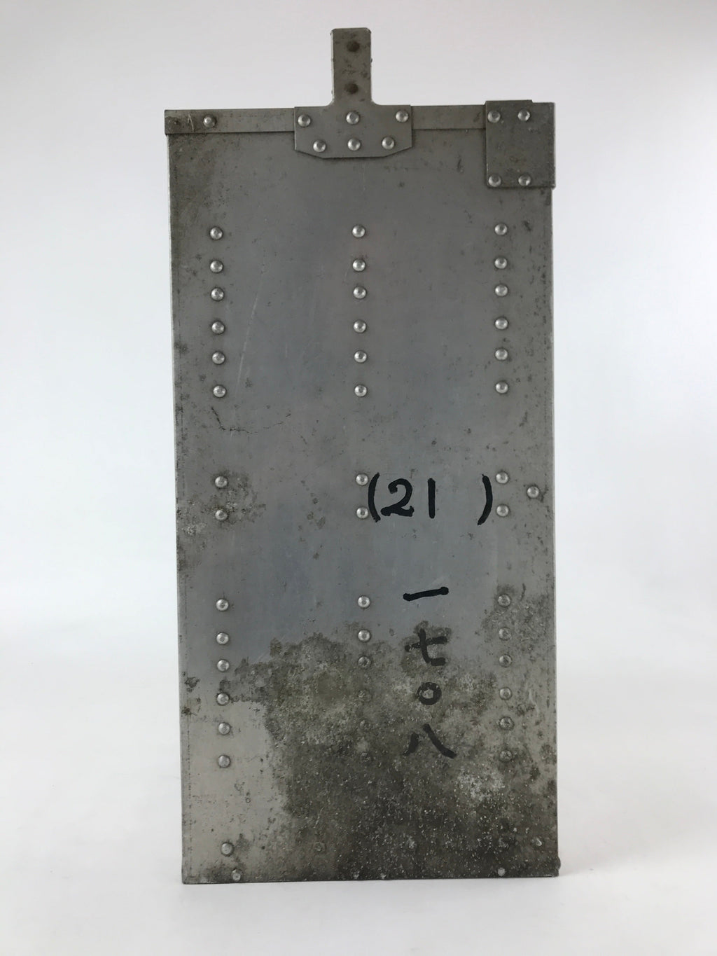 Japanese Metal Restaurant Delivery Box Vtg Wood Handle Shelves Ramen JK602
