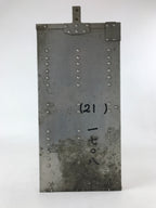 Japanese Metal Restaurant Delivery Box Vtg Wood Handle Shelves Ramen JK602