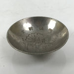 Japanese Metal Sake Cup Sakazuki Vtg Meiji Jingu Visit Commemorative Ochoko G281