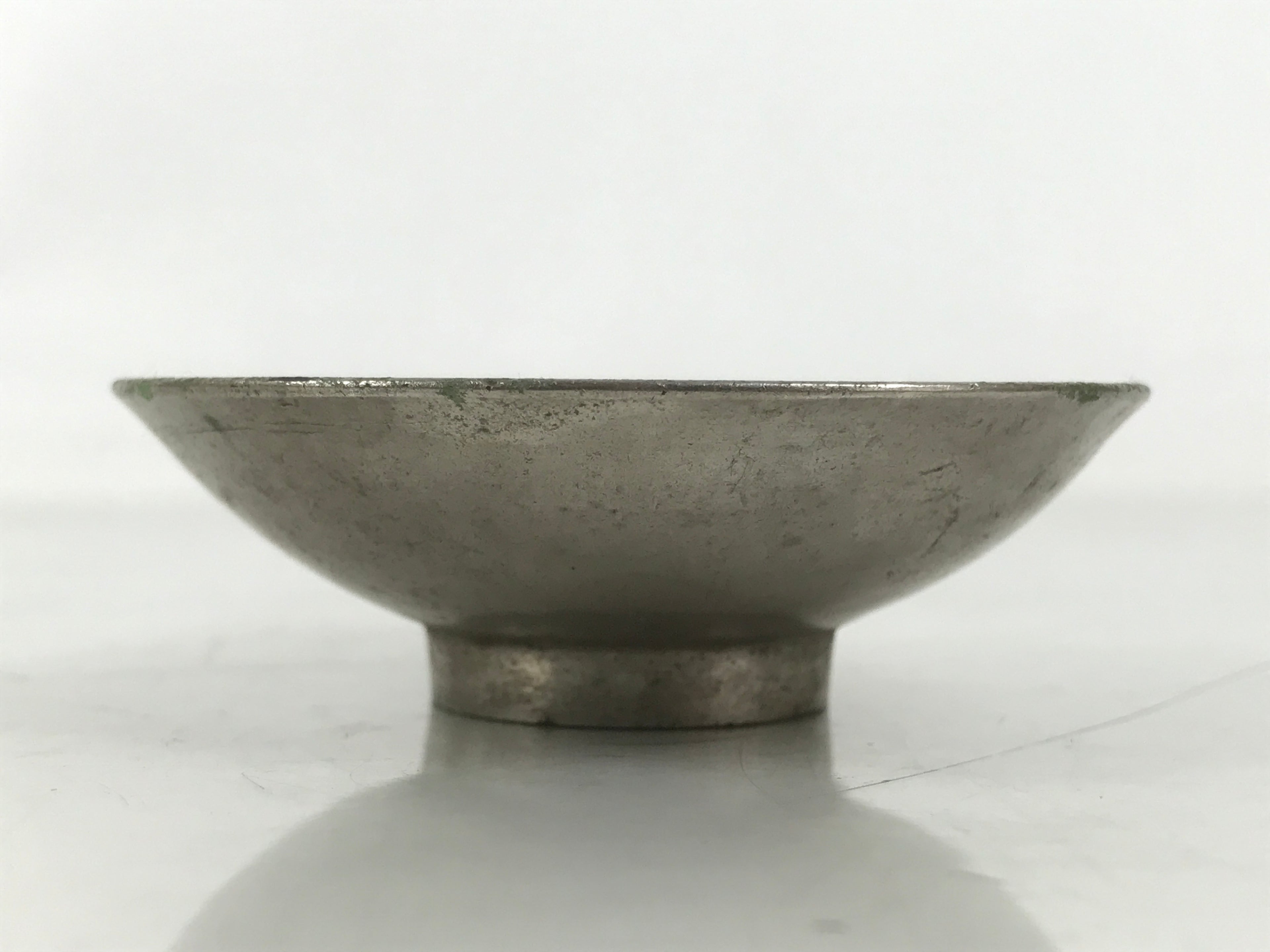 Japanese Metal Sake Cup Sakazuki Vtg Meiji Jingu Visit Commemorative Ochoko G281