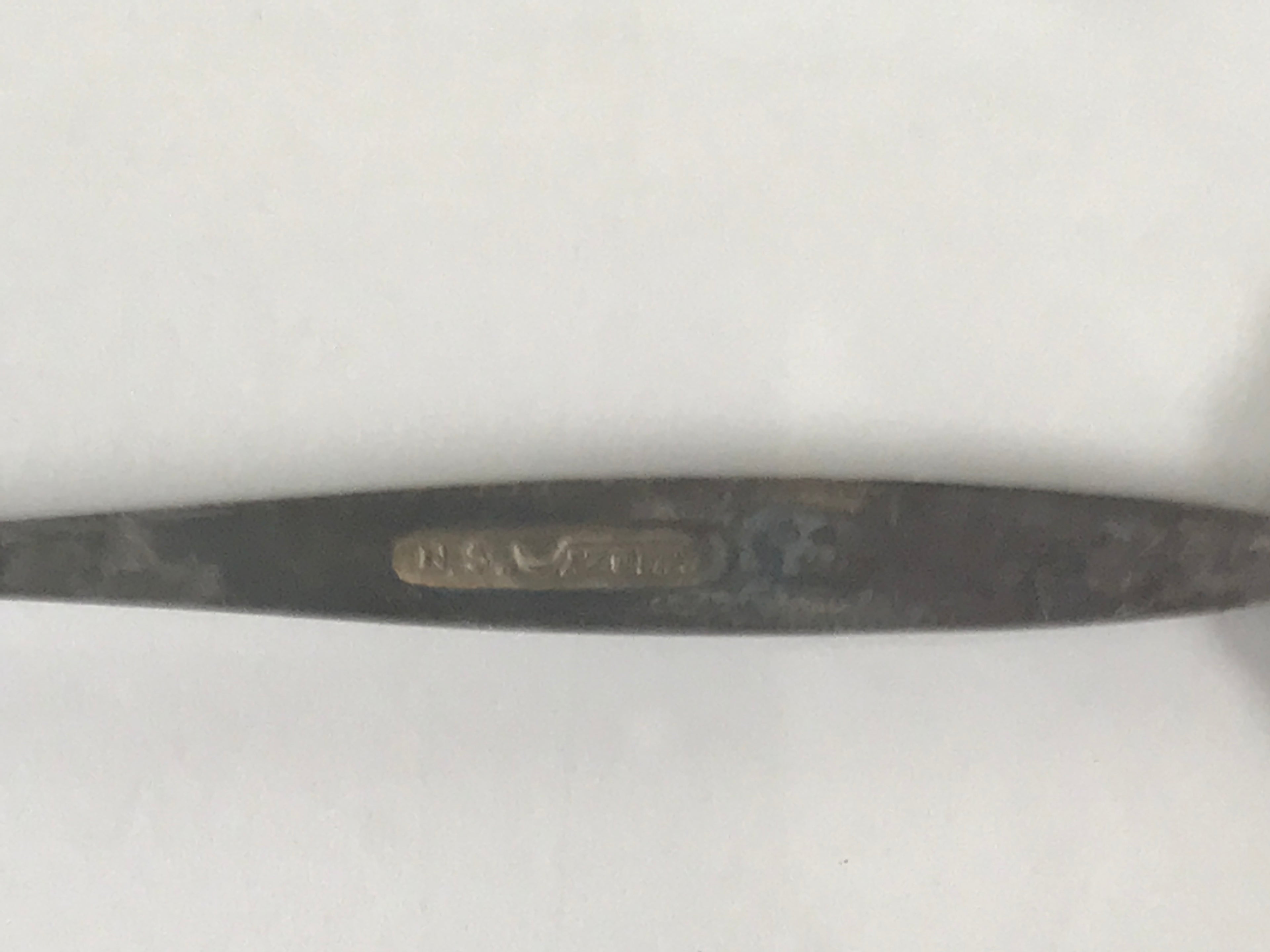 Japanese Metal Spoon Vtg Teaspoon Small Coffee Silver Emblem Paper Box JK930