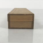 Japanese Metal Spoon Vtg Teaspoon Small Coffee Silver Emblem Wooden Box JK931