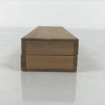 Japanese Metal Spoon Vtg Teaspoon Small Coffee Silver Emblem Wooden Box JK932