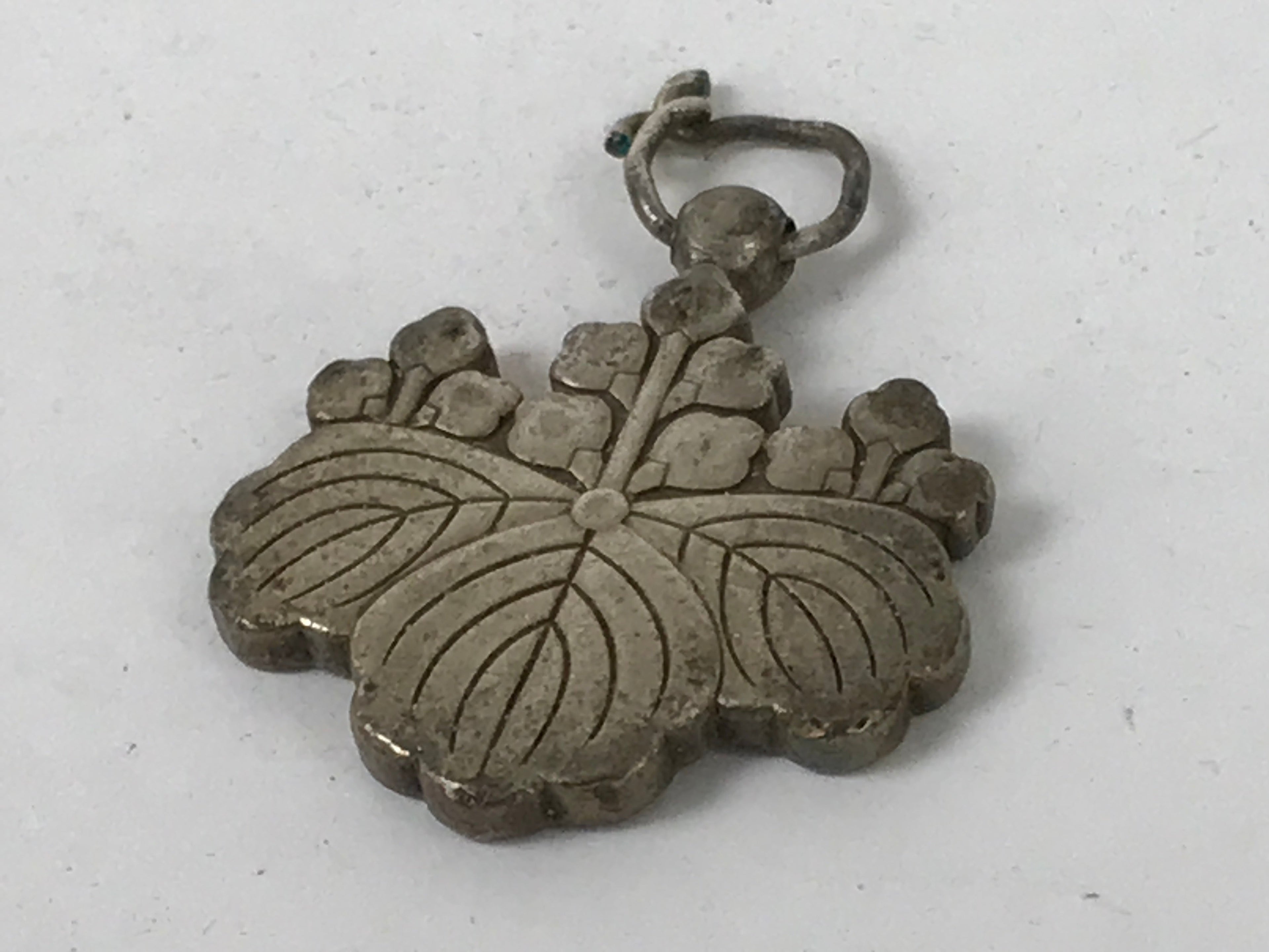 Japanese Military Medal Honor Vtg C1930 Imperial Japan Pawlonia Silver JK805