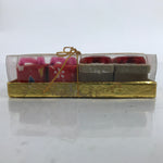 Japanese Mini Geta Shoes Geisha Vtg 2 Pairs Wagara Pink Red Boxed Kokeshi JK726