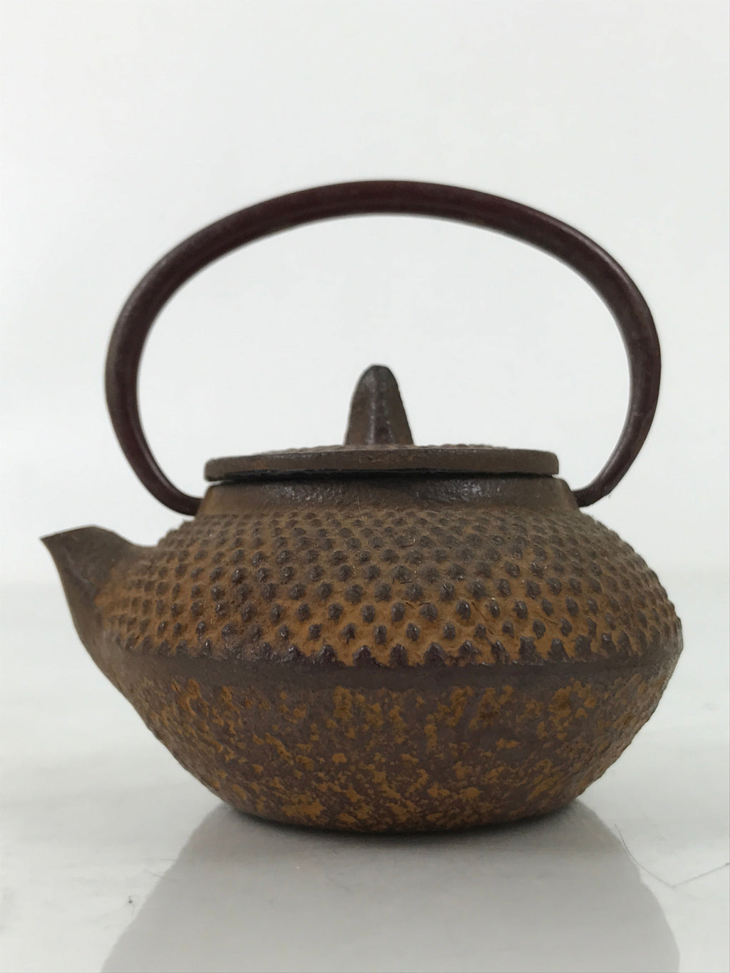 Japanese Miniature Cast Iron Tetsubin Kettle Teapot Vtg Display Nanbu Tekki T119