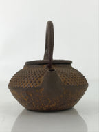 Japanese Miniature Cast Iron Tetsubin Kettle Teapot Vtg Display Nanbu Tekki T119