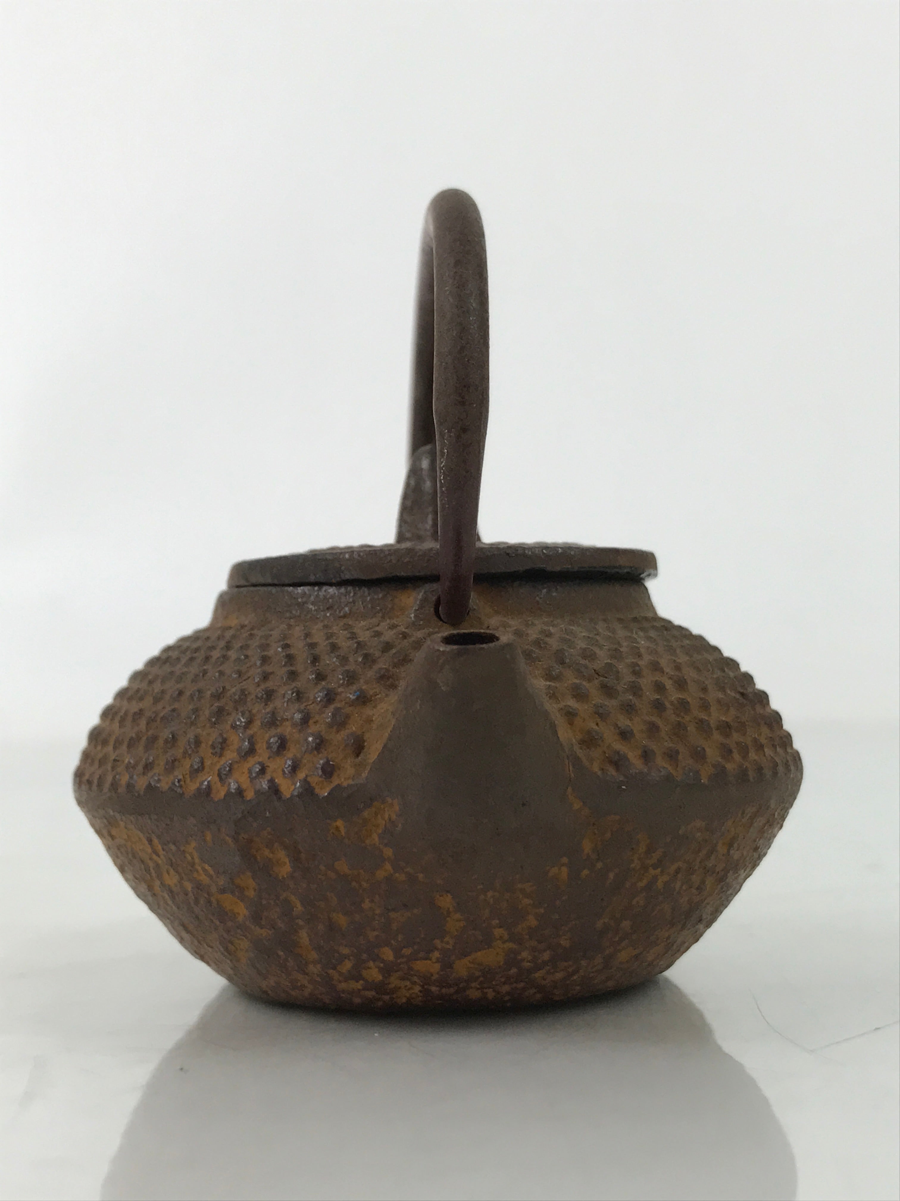 Japanese Miniature Cast Iron Tetsubin Kettle Teapot Vtg Display Nanbu Tekki T119