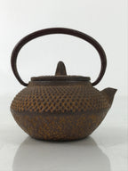 Japanese Miniature Cast Iron Tetsubin Kettle Teapot Vtg Display Nanbu Tekki T119