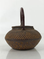 Japanese Miniature Cast Iron Tetsubin Kettle Teapot Vtg Display Nanbu Tekki T119