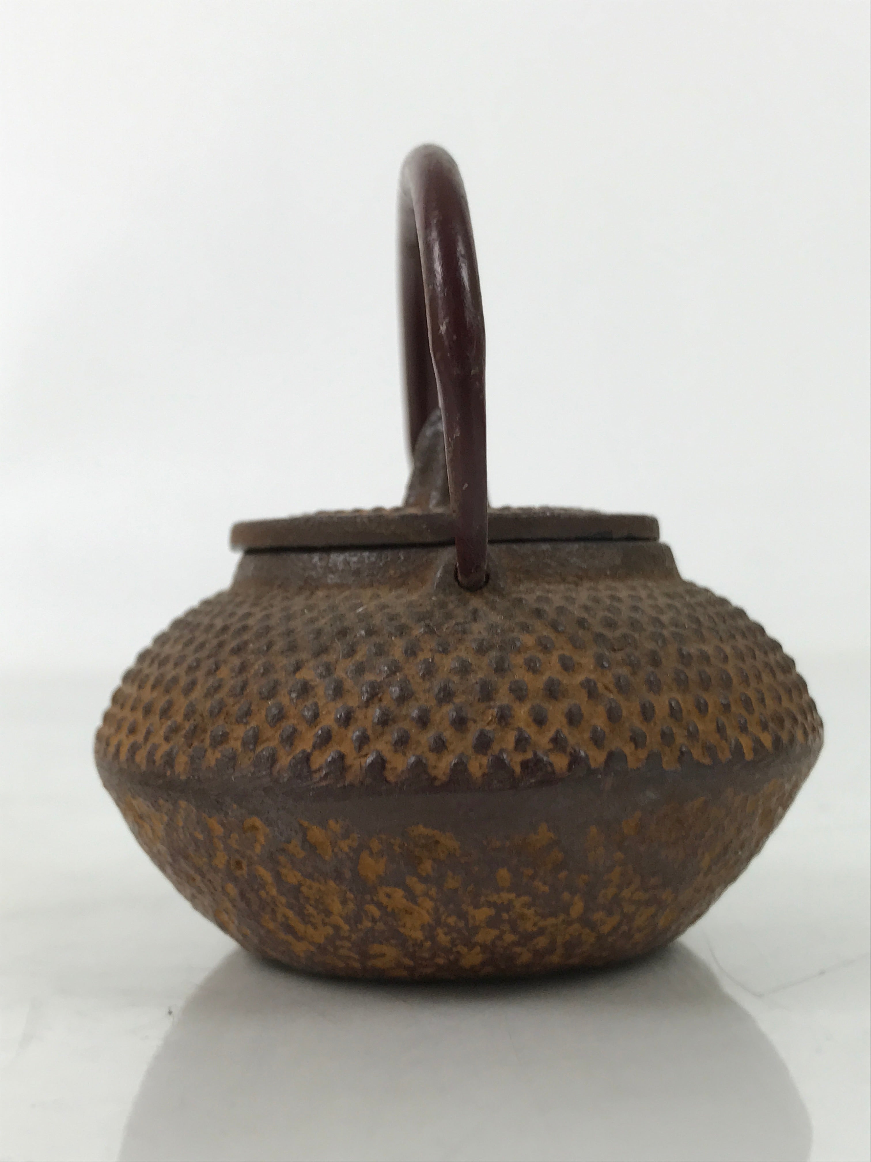Japanese Miniature Cast Iron Tetsubin Kettle Teapot Vtg Display Nanbu Tekki T119