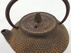 Japanese Miniature Cast Iron Tetsubin Kettle Teapot Vtg Display Nanbu Tekki T119