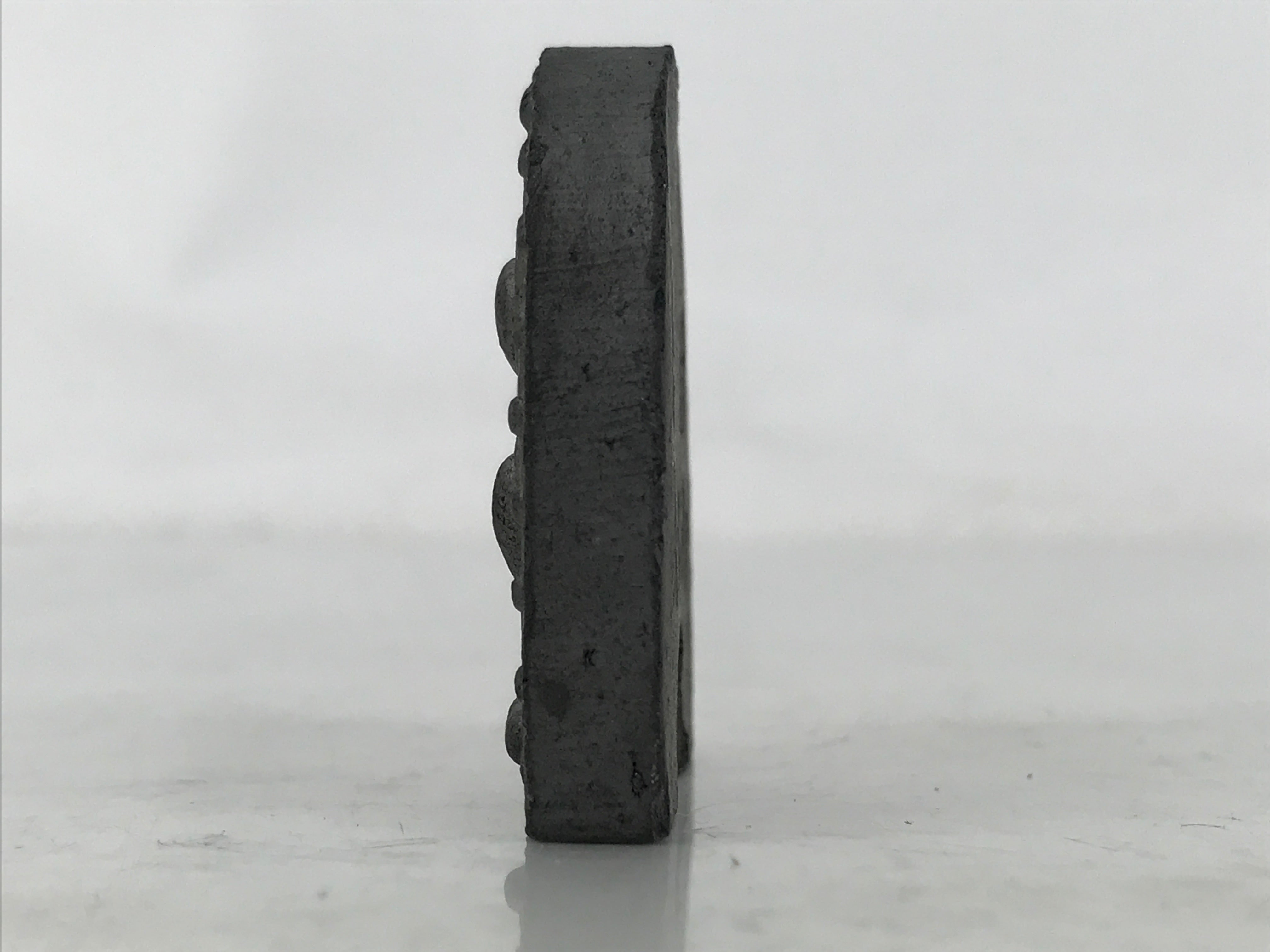 Japanese Miniature Clay Oni Demon Kawara Roof Tile Onigawara Vtg Amulet JK896