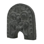 Japanese Miniature Clay Oni Demon Kawara Roof Tile Onigawara Vtg Amulet JK896