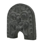 Japanese Miniature Clay Oni Demon Kawara Roof Tile Onigawara Vtg Amulet JK896