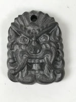 Japanese Miniature Clay Oni Demon Kawara Roof Tile Onigawara Vtg Amulet JK897