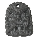 Japanese Miniature Clay Oni Demon Kawara Roof Tile Onigawara Vtg Amulet JK897