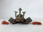 Japanese Miniature Metal Samurai Helmet Kabuto Vtg Boys Festival Brown ID551