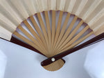 Japanese Miniature Paper Folding Fan Sensu Bamboo Frame Dog Inuhariko Red 4D967