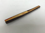 Japanese Miniature Paper Folding Fan Sensu Bamboo Frame Sheep Hitsuji Gold 4D966