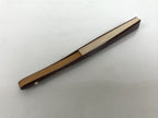 Japanese Miniature Paper Folding Fan Sensu Bamboo Frame Sheep Hitsuji Gold 4D966