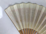 Japanese Miniature Paper Folding Fan Vtg Sensu Bamboo Frame Plum Pine Red 4D970