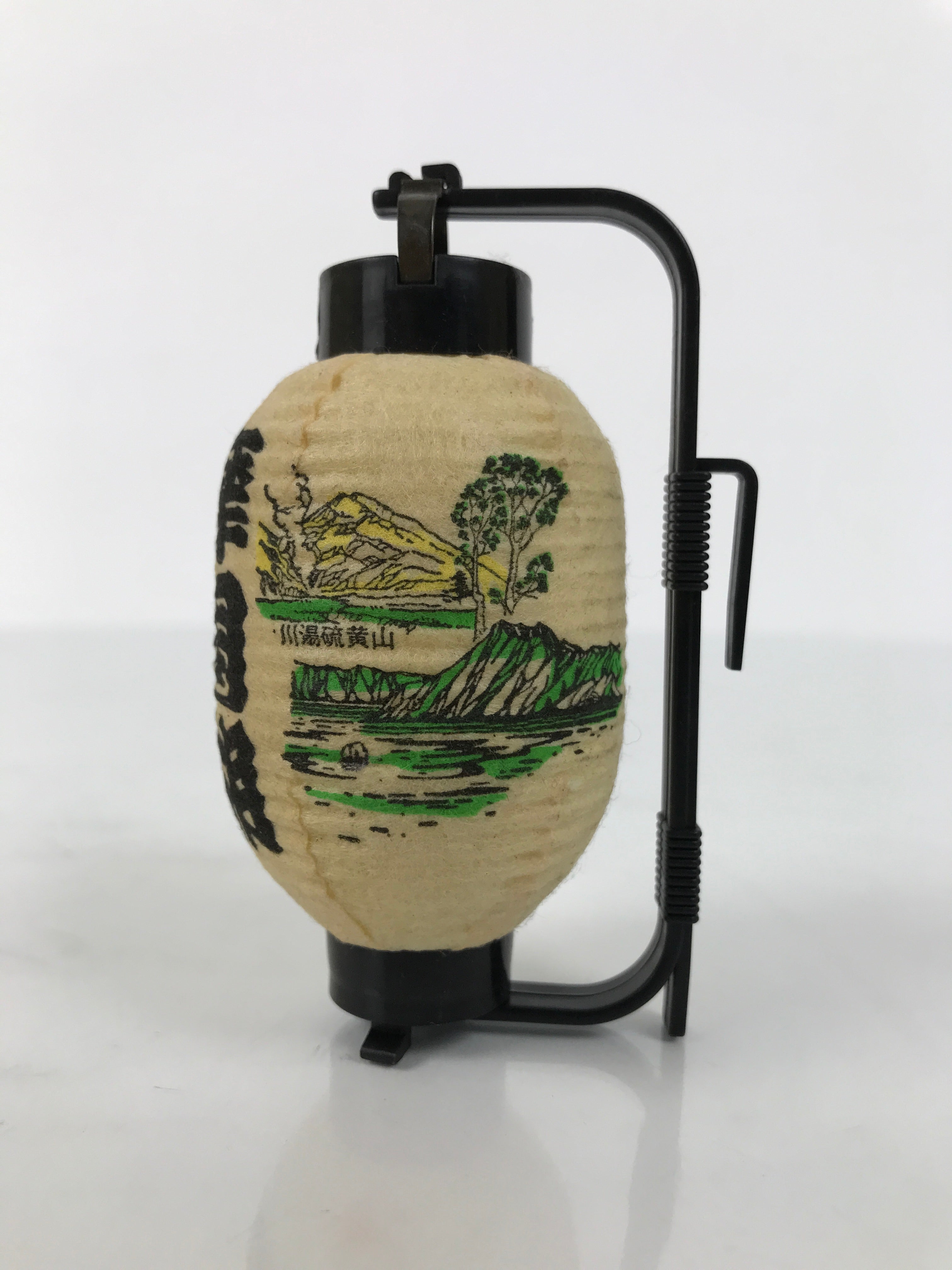 Japanese Miniature Paper Lantern Vtg Resin Frame Cochin Hokkaido Mashuko KF810