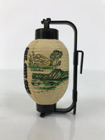 Japanese Miniature Paper Lantern Vtg Resin Frame Cochin Hokkaido Mashuko KF810