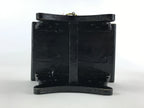 Japanese Miniature Taiko Drum Display Vtg Boy's Day Stand Black Brown Gold ID510