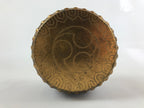 Japanese Miniature Wood Taiko Drum Display Vtg Boys' Day Family Crest Gold ID519