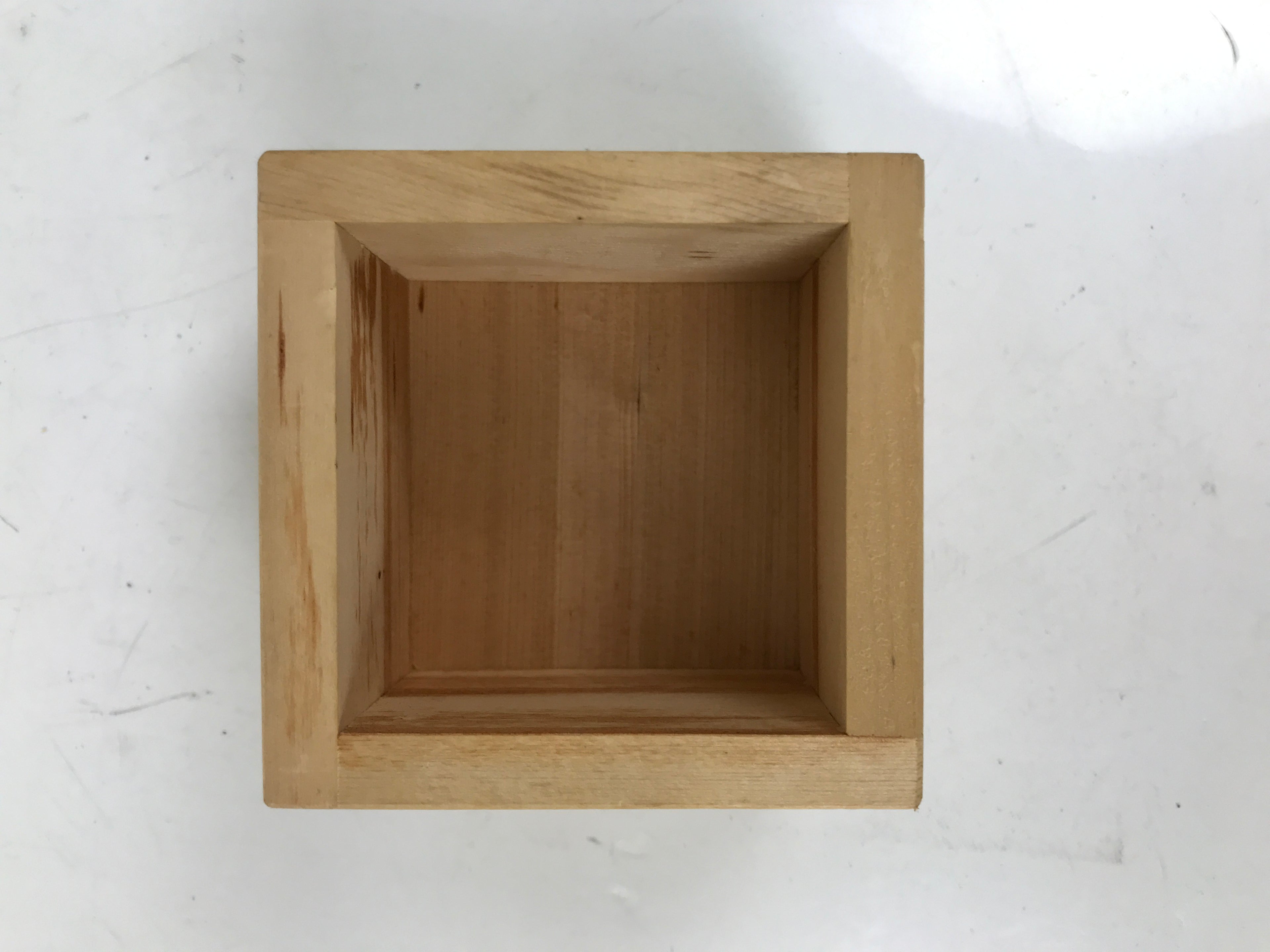 Japanese Miniature Wooden Measuring Cup Masu Decoration Kanji Congaturation L541