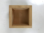 Japanese Miniature Wooden Measuring Cup Masu Decoration Kanji Congaturation L541