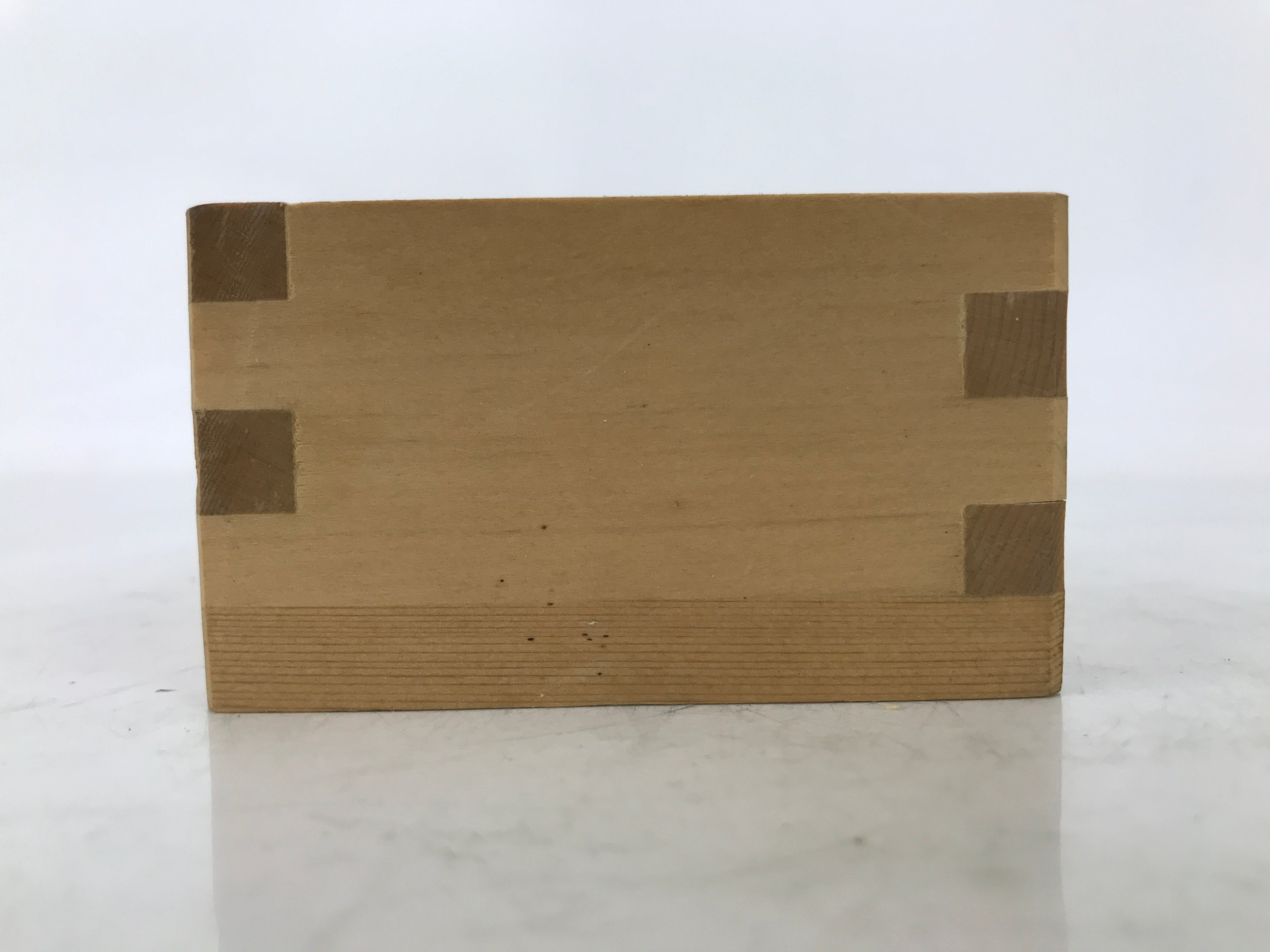 Japanese Miniature Wooden Measuring Cup Masu Decoration Kanji Congaturation L543