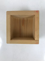 Japanese Miniature Wooden Measuring Cup Masu Decoration Kanji Congaturation L543