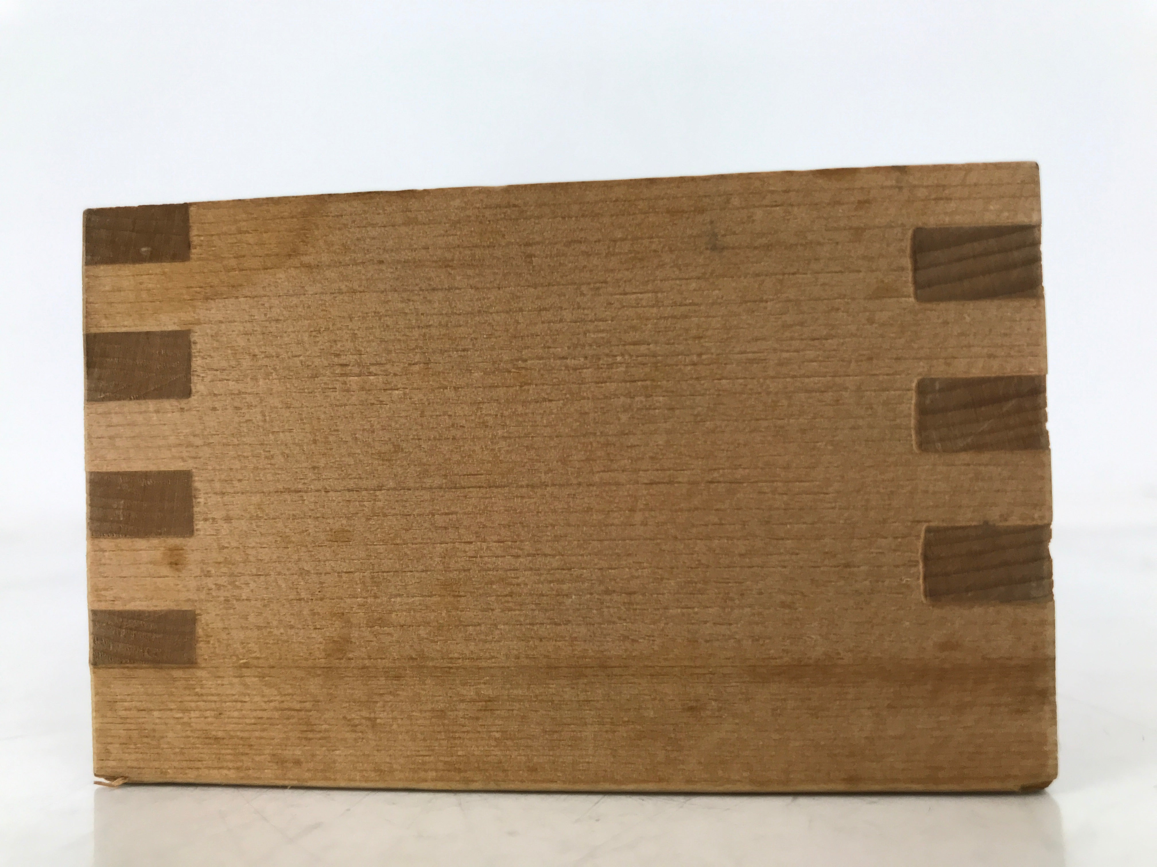 Japanese Miniature Wooden Measuring Cup Vtg Masu Decoration Kanji Marriage L417