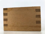 Japanese Miniature Wooden Measuring Cup Vtg Masu Decoration Kanji Marriage L417