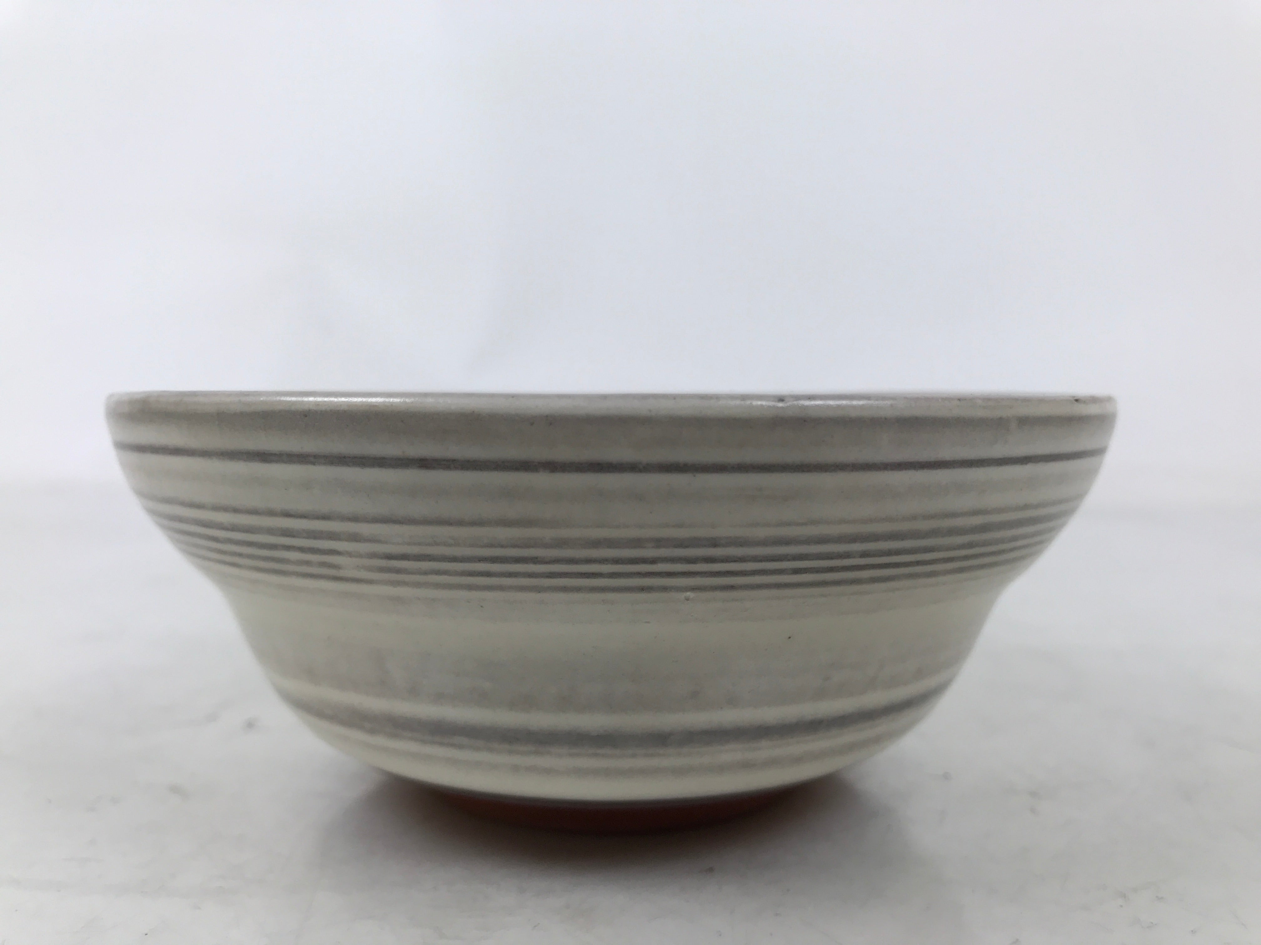 Japanese Mishima Ceramic Pottery Small Bowl Vtg Deep Kobachi White Gray Y423