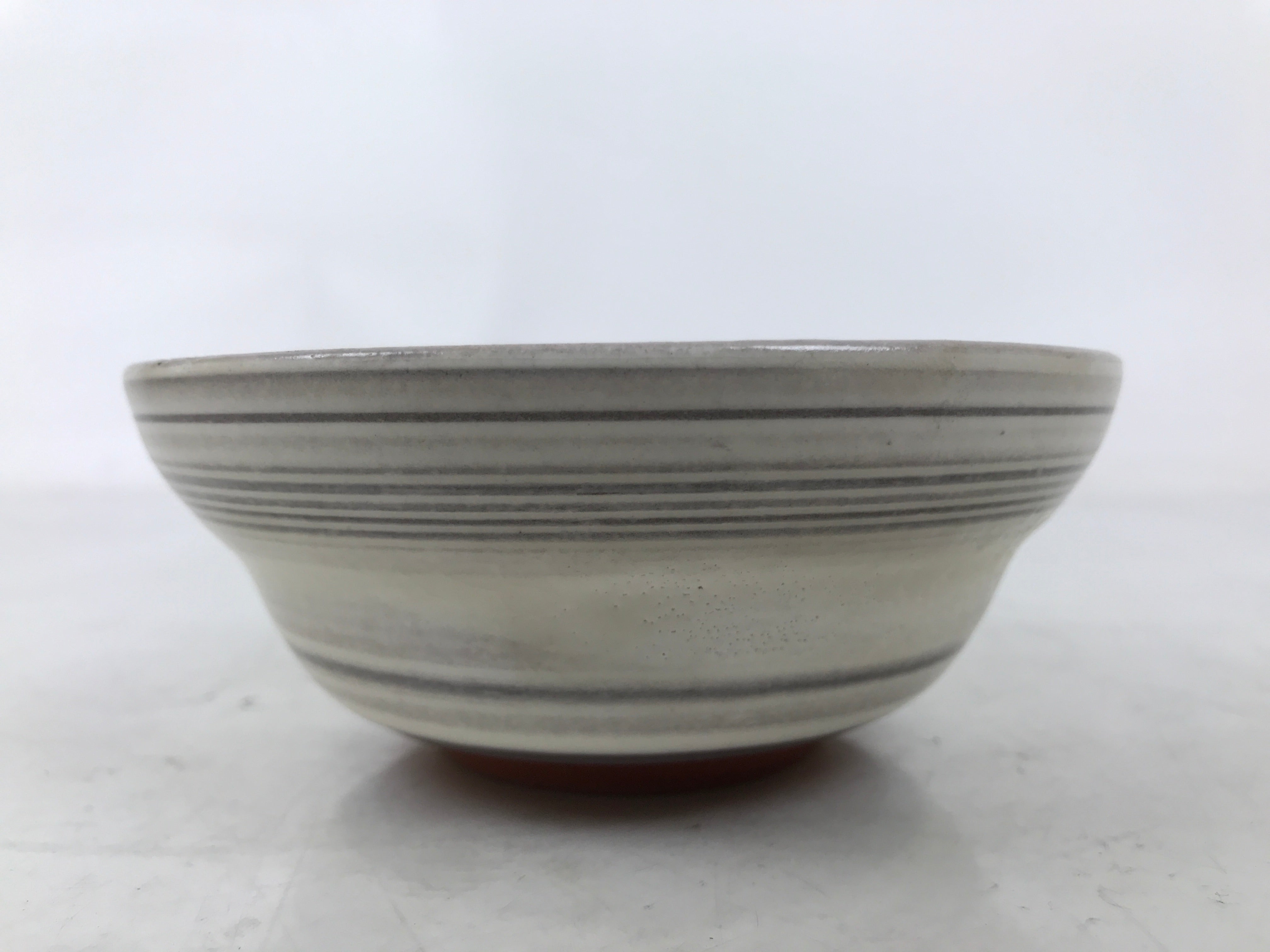 Japanese Mishima Ceramic Pottery Small Bowl Vtg Deep Kobachi White Gray Y423