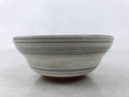 Japanese Mishima Ceramic Pottery Small Bowl Vtg Deep Kobachi White Gray Y423