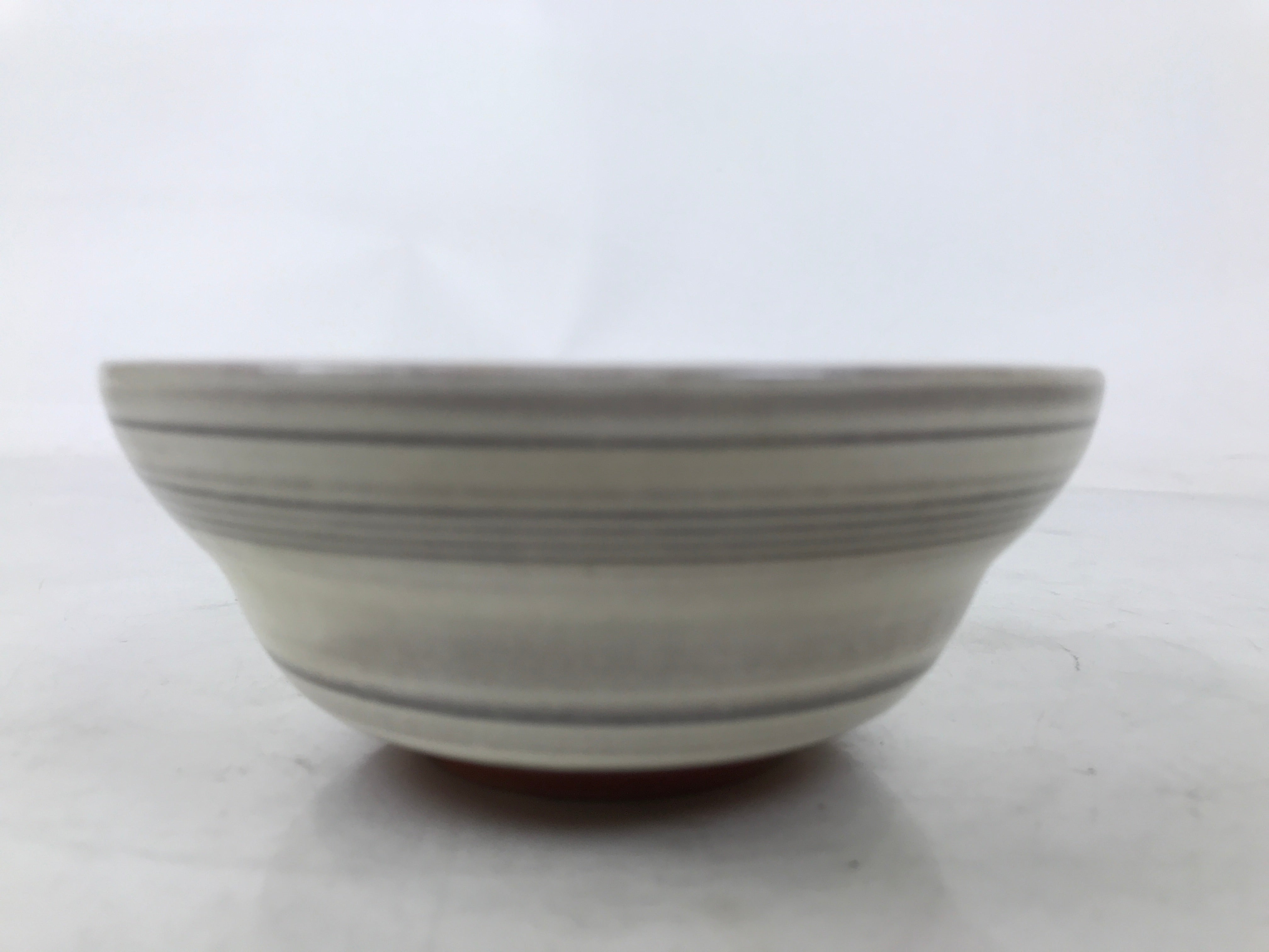 Japanese Mishima Ceramic Pottery Small Bowl Vtg Deep Kobachi White Gray Y423